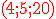 3$ \red \rm (4;5;20)